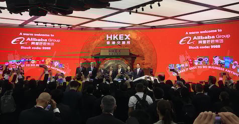 Alibaba Shares Jump 6.59% iIn Hong Kong Debut